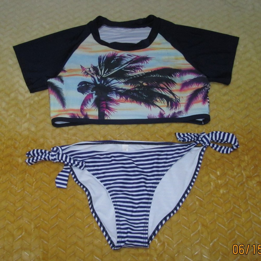 Two-piece Swimsuit Size Large. NWOT Cute!